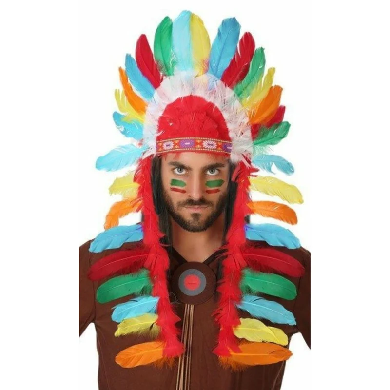 Federschmuck Indianer Vielfarbig