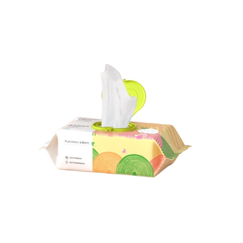 [Self-operated] China PURCOTTON cotton era baby cotton wipes for hand and mouth, 150mm*200mm, 80 pieces/pack