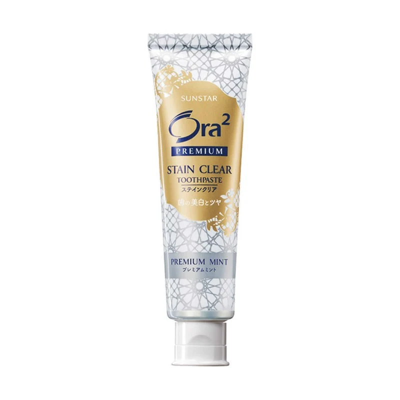 [Self-operated] Japan SUNSTAR Ora2 Haole Teeth Whitening Pure Color Exquisite Toothpaste Fresh Mint Flavor 100g Removes odor, smoke stains, prevents cavities, whitens and freshens breath