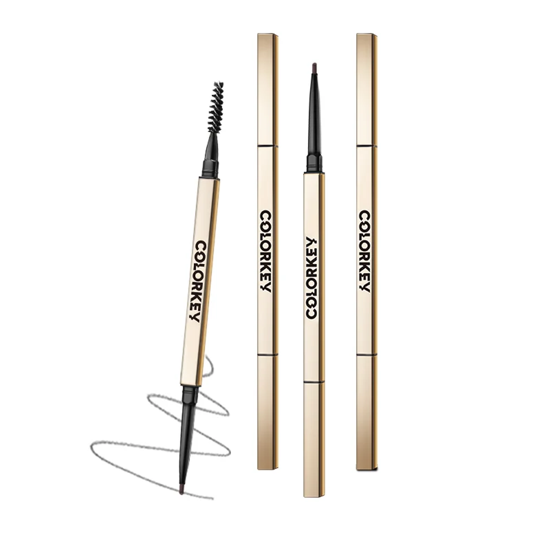 [Self-operated] China COLOR KEY Small Golden Chopsticks Three-dimensional Profile Sketch Eyebrow Pencil #05 Linen Brown