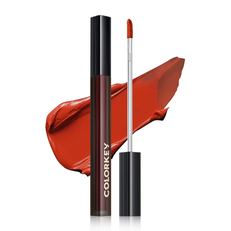 [Self-operated] China COLOR KEY Moisturizing Satin Lip Glaze R902 Frozen Tea Orange 2g