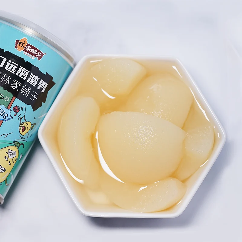 [Self-operated] China LEASUN Linjiapu canned snow pear in sugar water 425g, sweet and soothing throat