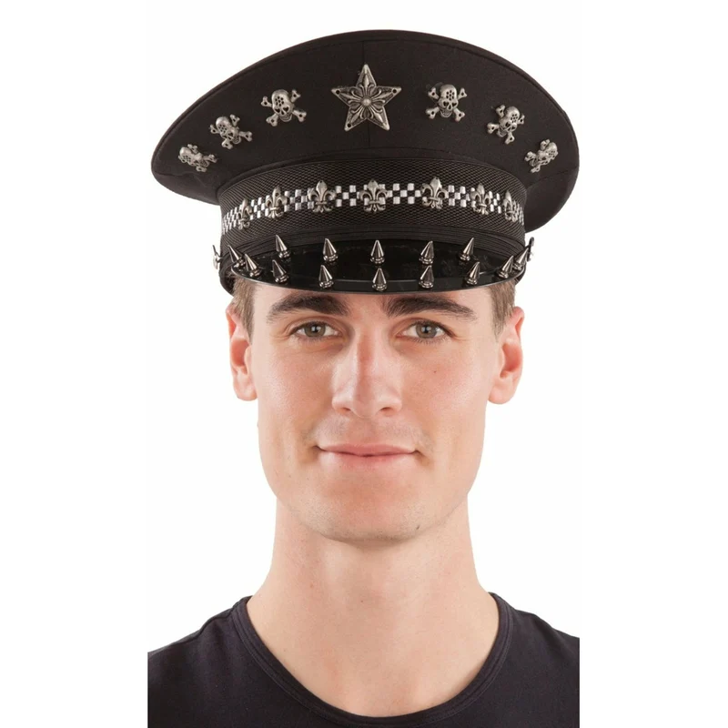 Polizei Mütze mit Nieten