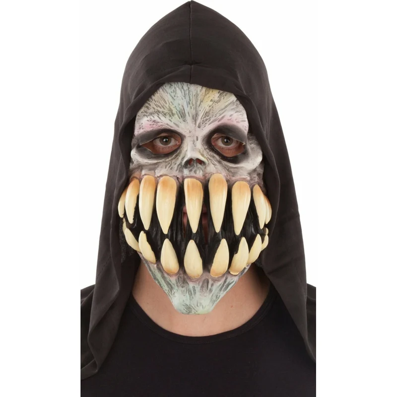 Totenkopf Kannibale Maske aus Latex