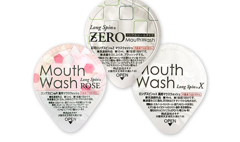 [Self-operated] Japanese OKINA Long Spin Jelly Mouthwash 1 capsule, portable package to remove bad breath and odor, fresh breath