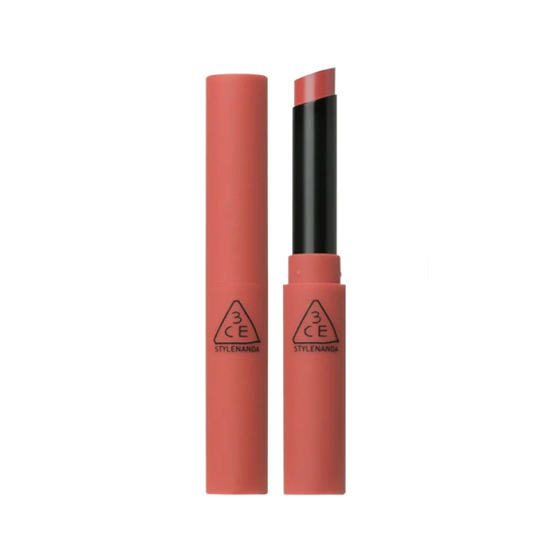 [Self-operated] Korea 3CE Sanxi Jade Thin Tube Lipstick Lipstick Mist Moisture #Simple Stay Retro Coral Red 3.2g