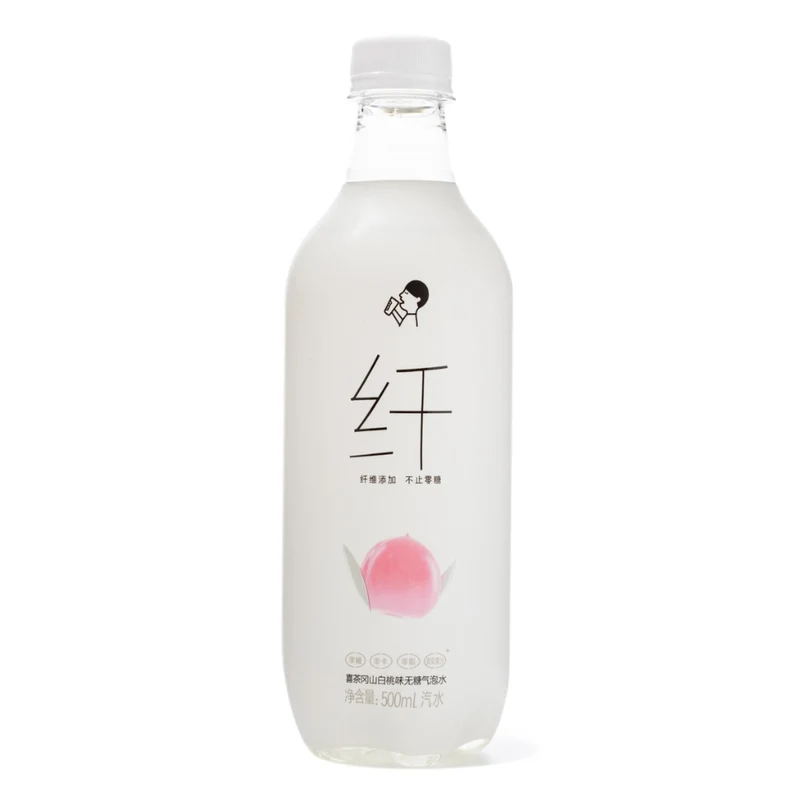 [Self-operated] China Heytea Okayama White Peach Flavored Sugar-Free Sparkling Water 500ml Soda