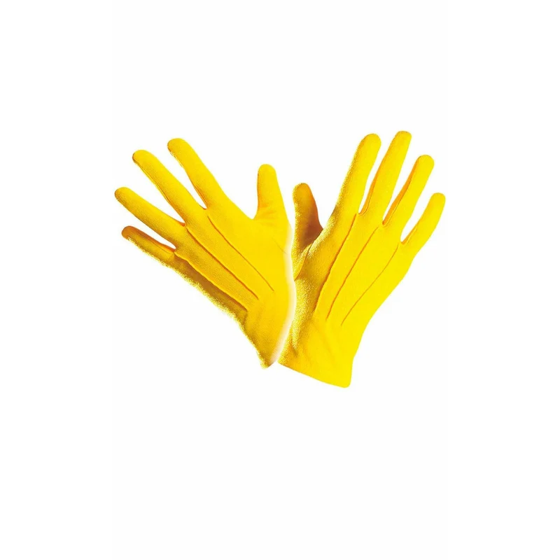 Kurze Handschuhe Gelb