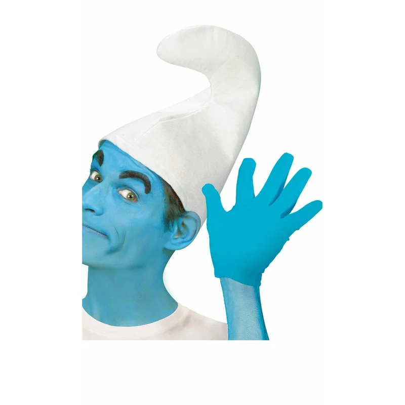 Kurze Handschuhe Blau