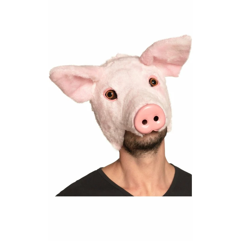 Schwein Maske flauschig