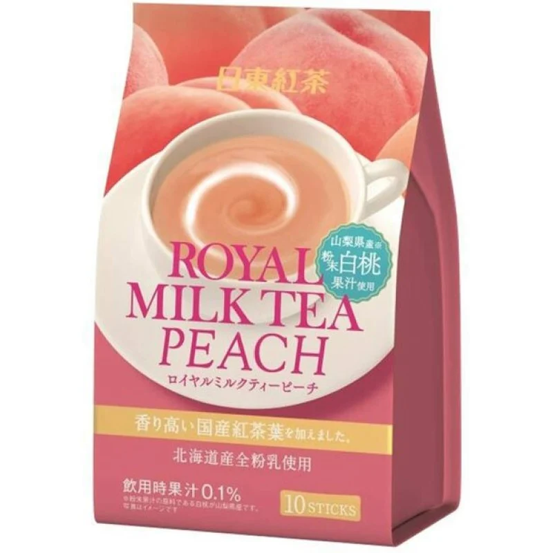 [Self-operated] Japan Nitto Nitto Black Tea Royal Milk Tea Yamanashi Prefecture White Peach Milk Tea 14g × 10 sticks