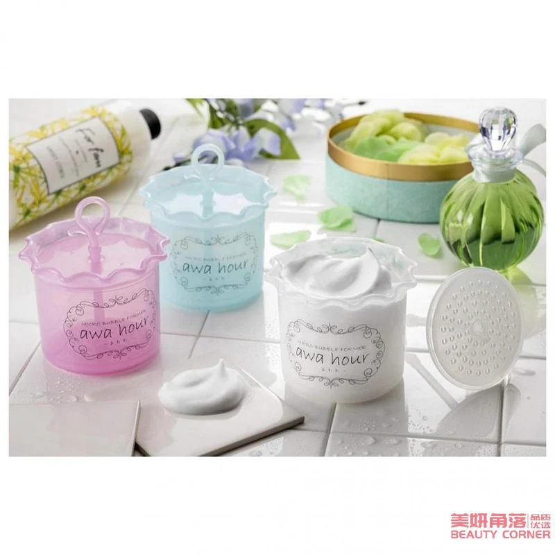 [Self-operated] Japan AWA HOUR facial cleanser foaming cup foamer blue 1 piece push-type foaming cup