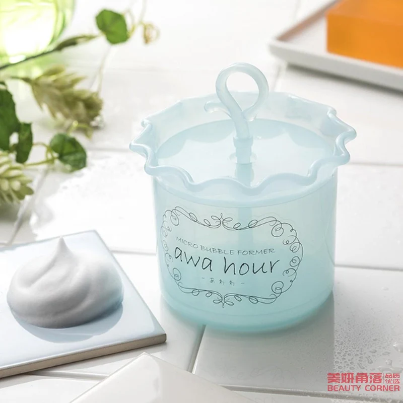 [Self-operated] Japan AWA HOUR facial cleanser foaming cup foamer blue 1 piece push-type foaming cup