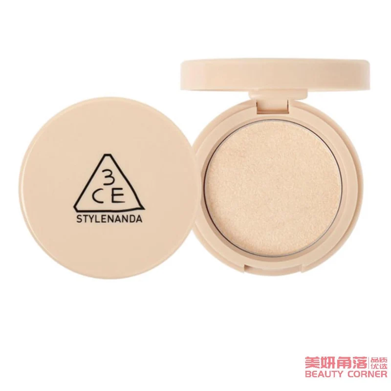 [Self-operated] Korean 3CE Sanxi Jade STLYENANDA Mousse Highlight #REAR SIDE White Moonlight 1 Pack Brightening Three-dimensional Mashed Potato Highlight Delicate Transparent Skin