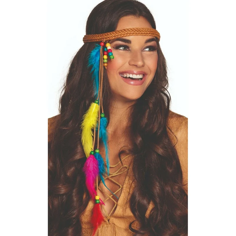 Stirnband Hippie Federn
