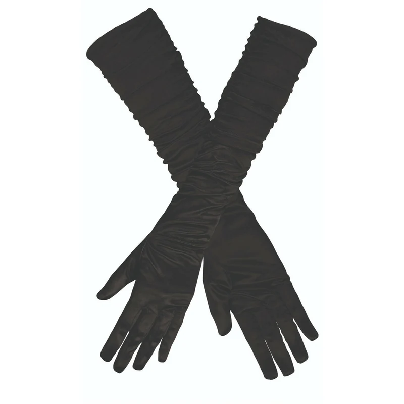 Handschuhe schwaz und drapiert