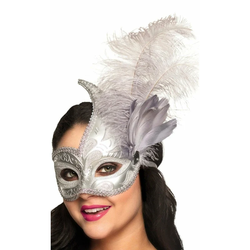 Venezianische Maske silber
