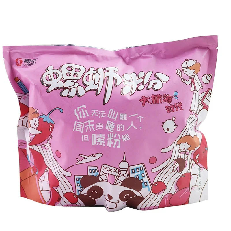 [Self-operated] China LIUQUAN Liuquan Snail Rice Noodles Bag 360g Age of Discovery Pink Limited Edition Large Pack