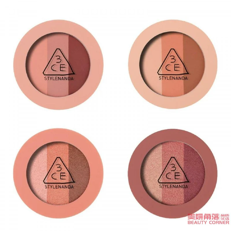 [Self-operated] South Korea 3CE Sanxi Jade Three Color Eyeshadow Palette 4g New Color Daily Makeup RIGHT AROUND