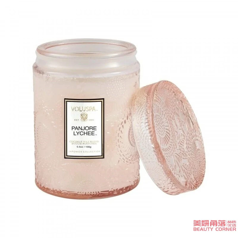 [Self-operated] American VOLUSPA Starry Sky Cup Mini Large Relief Scented Candle 156g Glass PANJORE LYCHEE-Pandora Lychee Soothing and Sleeping Romantic Atmosphere Great Gift