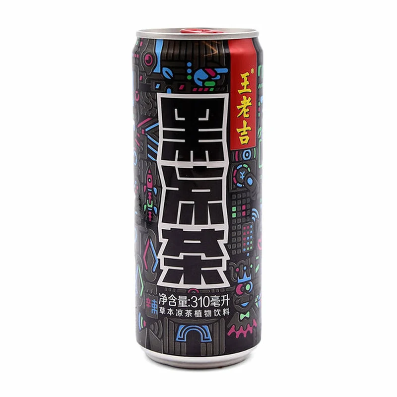 [Self-operated] China WANGLAOJI Wanglaoji Black Herbal Tea 310ml Herbal Herbal Tea Plant Drink