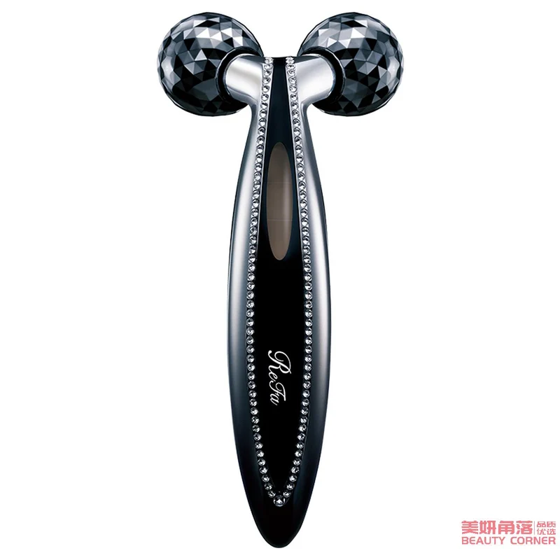 [Self-operated] Japan ReFa Crystal CARAT FACE double ball roller microcurrent facial massager luxury platinum rhinestone beauty instrument