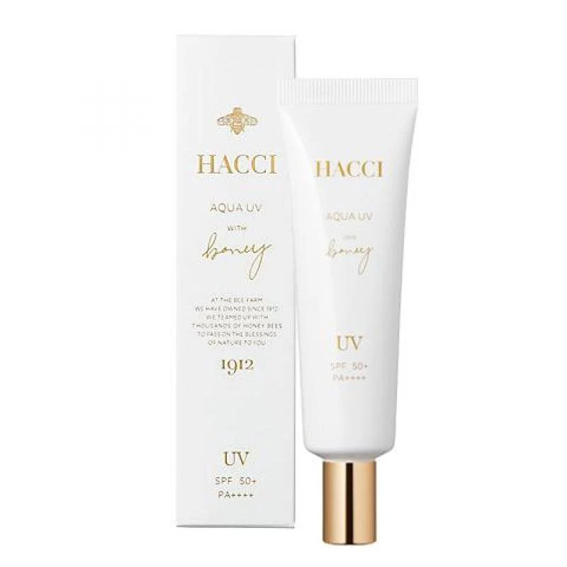 [Self-operated] Japanese HACCI Huaqi Honey Hydrating Sunscreen AQUA UV Moisturizing Isolating Sunscreen 30g SPF50+ Ginza Out of Stock