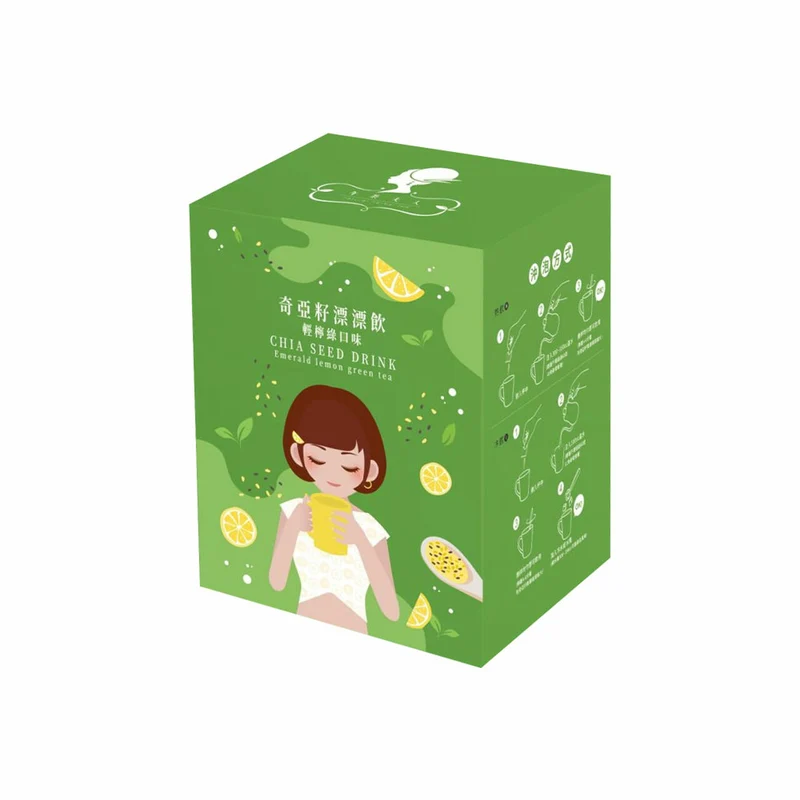 [Self-operated] Taiwan Afternoon Tea Lady Chia Seed Drink, Light Lime Green Flavor, 7 packs*25g