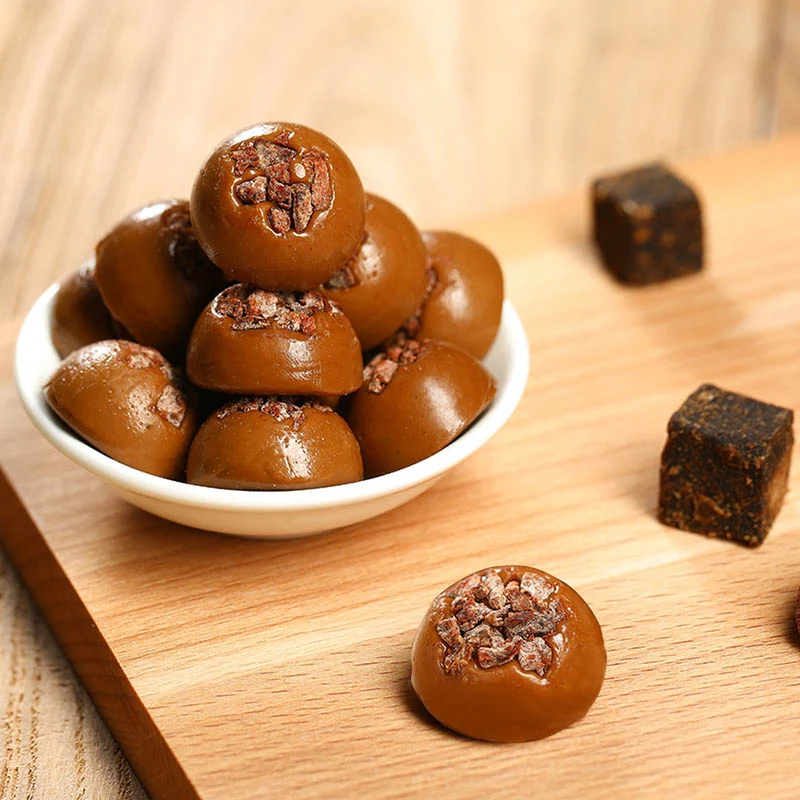 [Self-operated] China JINGUAN Golden Delicious Brown Sugar Plum 180g Original Sweet and Sour Hard Candy Casual Snacks