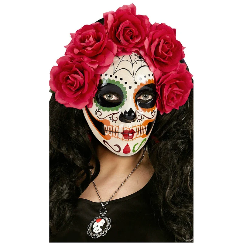 Blumige Catrina Maske