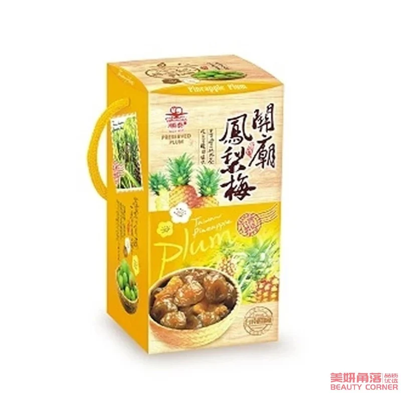 [Self-operated] Taiwan SHUN TAI Shuntai Preserved Fruit Guanmiao Pineapple Plum 400g