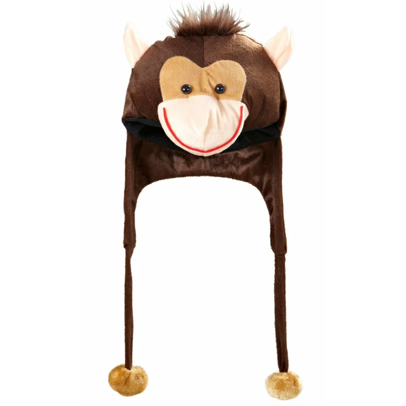 Braune Affe Mütze