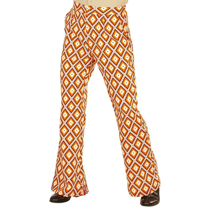 Hose 70er Jahre Orange für Herren