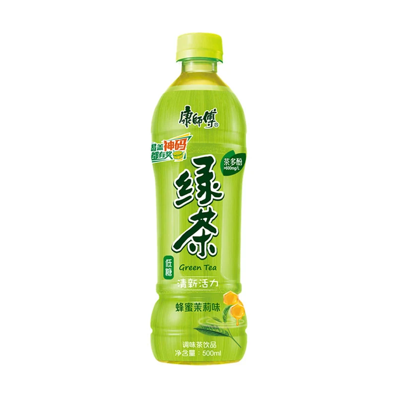[Self-operated] China MASTER KONG Low Sugar Honey Green Tea Honey Jasmine Flavor 500ml