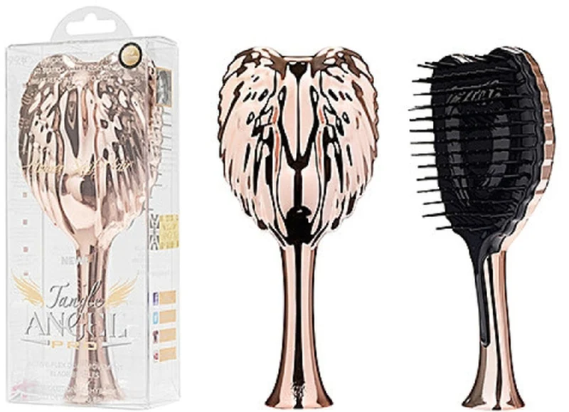 [Self-operated] British TANGLE ANGEL Angel Massage Hair Comb, Angel Comb, Medium Enhanced Style, 1 Pack, Rose Gold, Beauty, Smoothing, Anti-hair Loss, Anti-static, Princess Style Comb