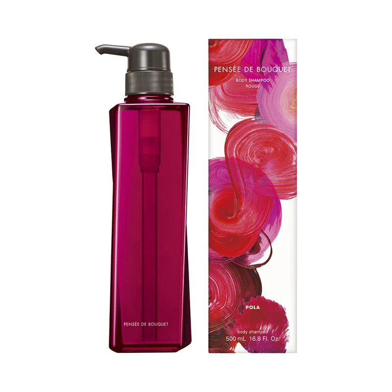 [Self-operated] Japanese POLA New Rose Fragrance Shower Gel 500ml Formal Rose Fragrance Rich Foam Moisturizes Skin