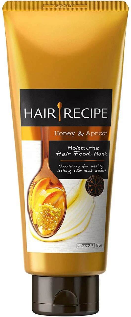 [Self-operated] Japanese HAIR RECIPE Hair Recipe Apricot Honey Moisturizing Hair Mask 180g Nourishing and smooth, suitable for dry hair