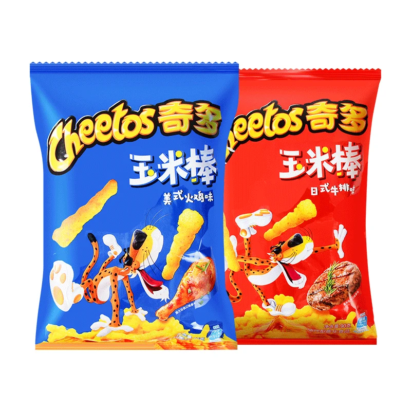 [Self-operated] Chinese Cheetos Corn on the Cob Japanese Steak Flavor 50g Snacks