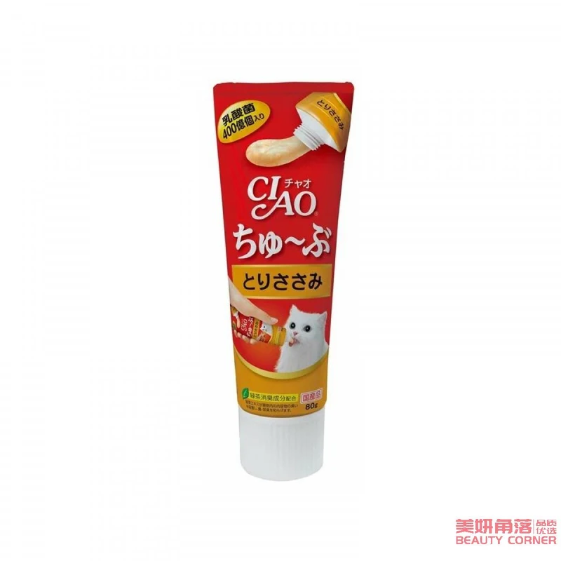 [Self-operated] Japan CIAO 400 Billion Lactobacillus Nutritional Cream 80g Chicken Flavor Nutritional Cream Jiulu Liquid Cat Snacks