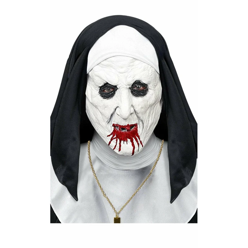 Blutige Nonne Maske aus Latex