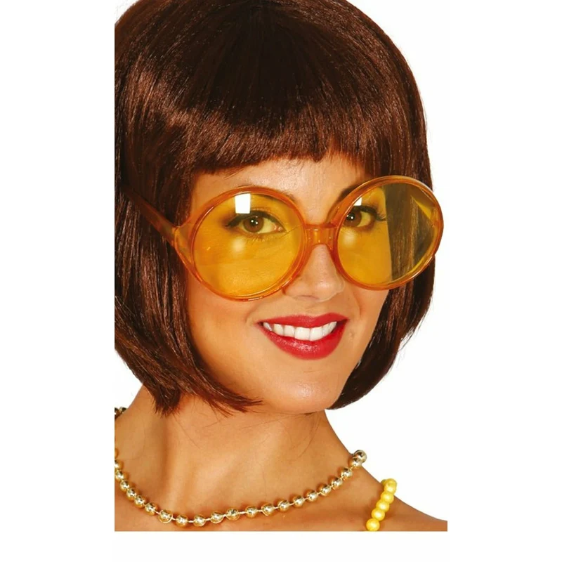 Gelbe Riesenbrille