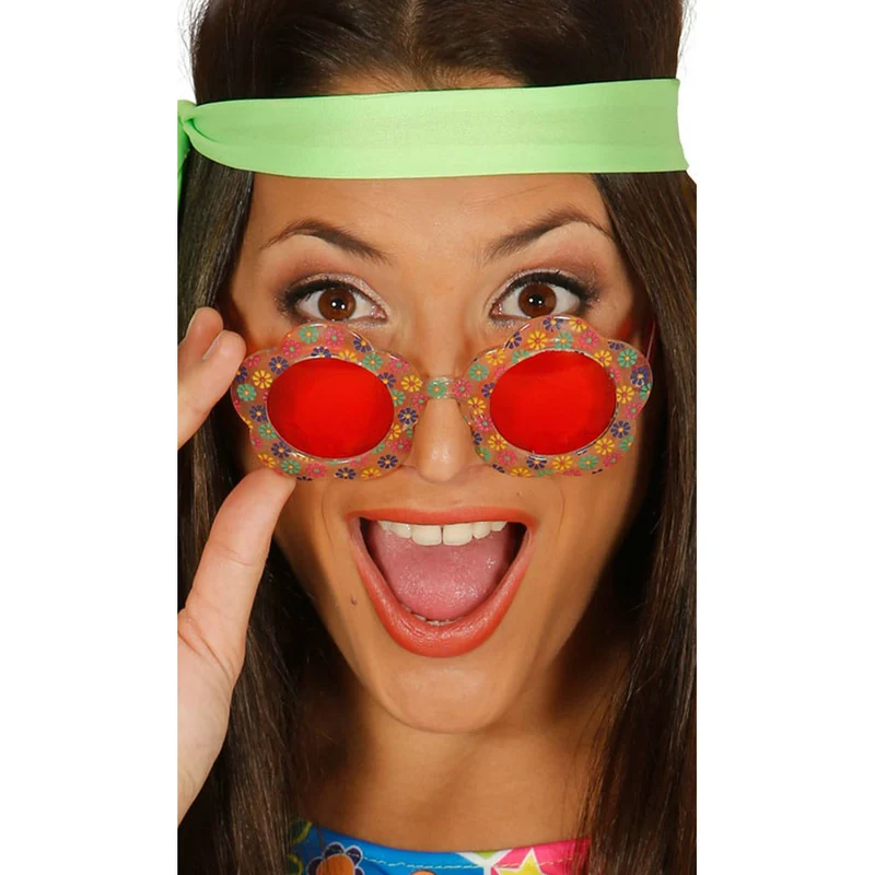 Geblümte Brille