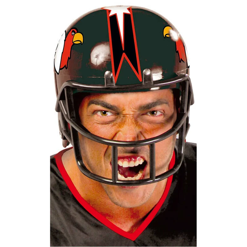 Schwarzer American Football-Helm