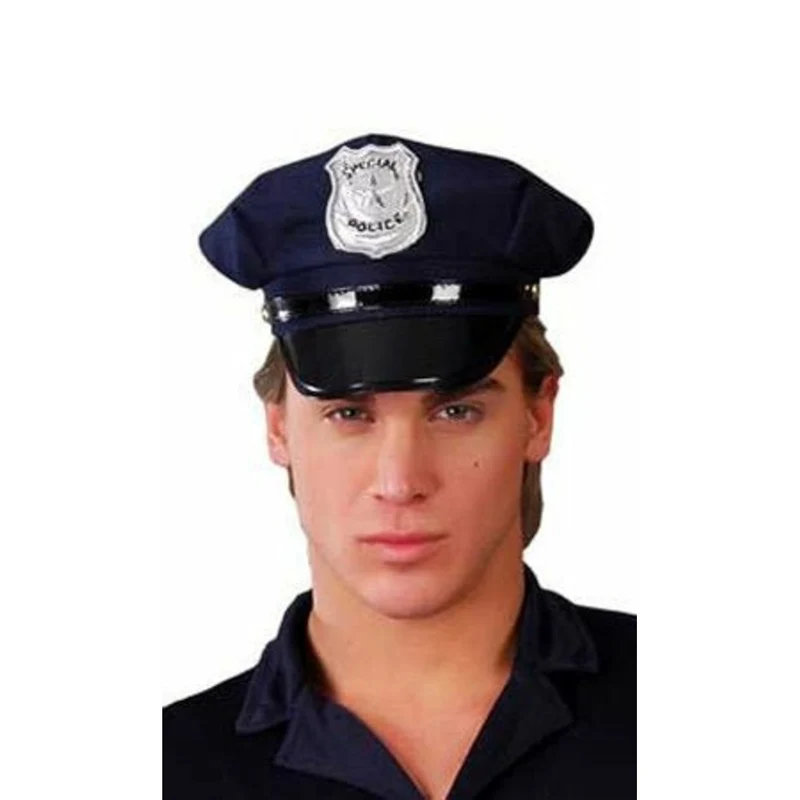 Blaue Polizeikappe