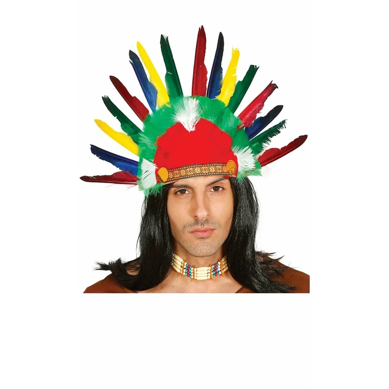 Kurzer Indianer-Federschmuck