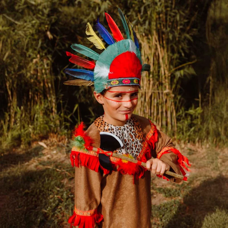 Kurzer Indianer-Federschmuck