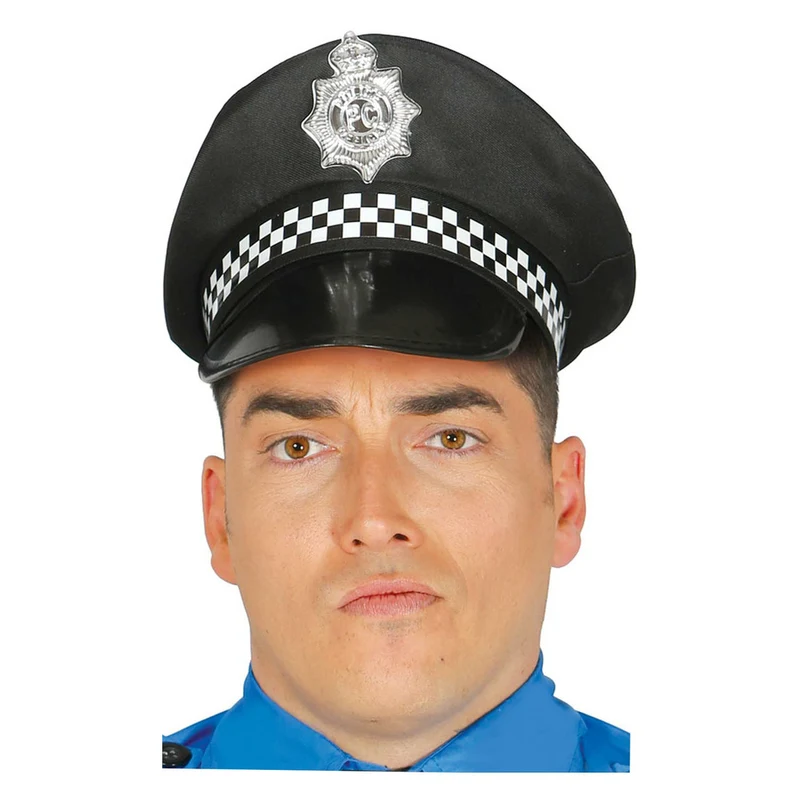 Farbige Polizeiwachtmeister-Kappe
