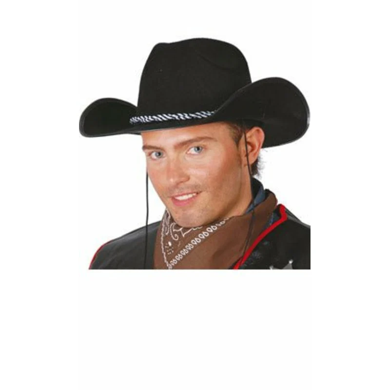 Cowboy Hut Filz schwarz