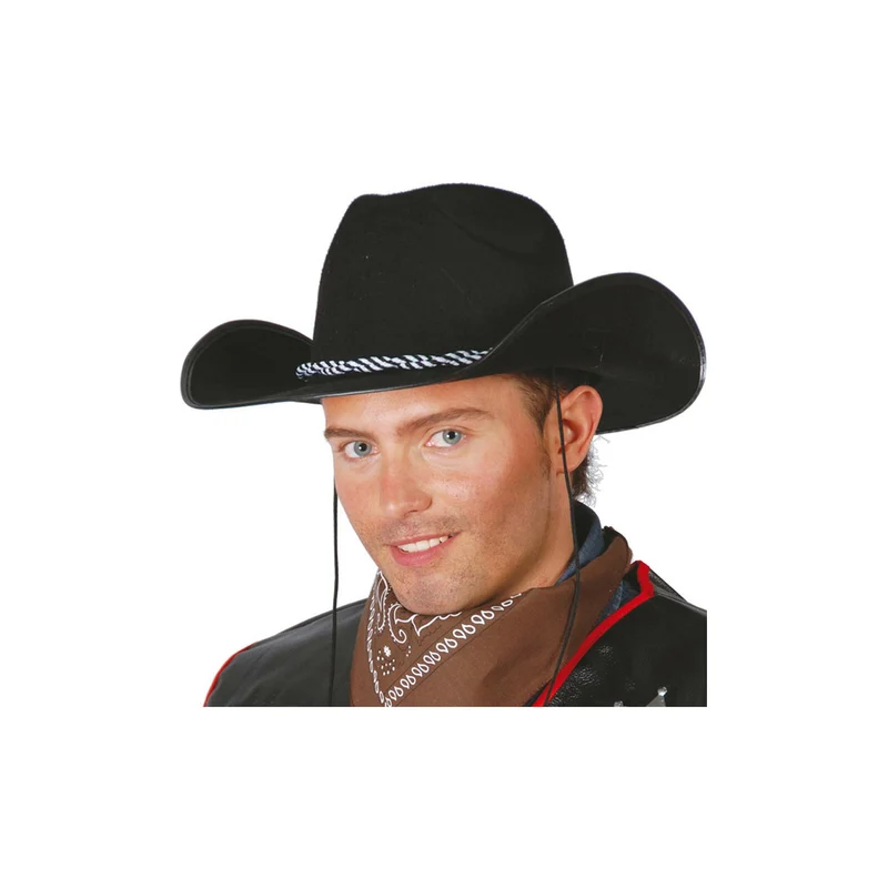 Cowboy Hut Filz schwarz