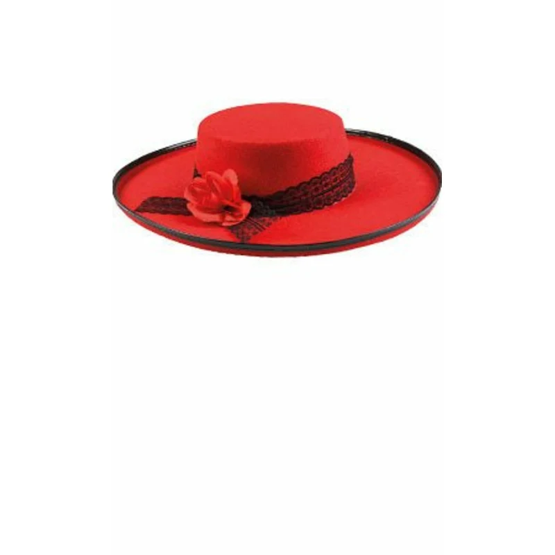 Hut Cordoba Blume Rot
